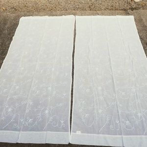 Pottery Barn sheer drapes 42 x 84